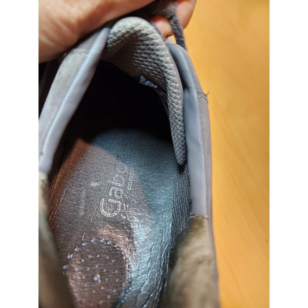 Gabor Comfort Men's Gray Suede‎ Walking Sneakers 6 women 7.5 EU 39